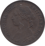 1878 FARTHING ( UNC ) 4 - Farthing - Cambridgeshire Coins