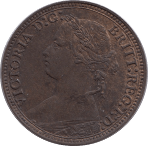 1878 FARTHING ( UNC ) - Farthing - Cambridgeshire Coins