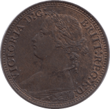 1878 FARTHING ( UNC ) - Farthing - Cambridgeshire Coins