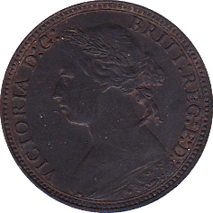 1878 FARTHING ( UNC ) - Farthing - Cambridgeshire Coins