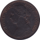 1878 FARTHING ( UNC ) - Farthing - Cambridgeshire Coins