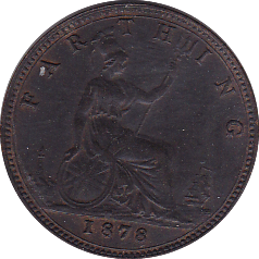 1878 FARTHING ( UNC ) - Farthing - Cambridgeshire Coins