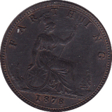 1878 FARTHING ( UNC ) - Farthing - Cambridgeshire Coins