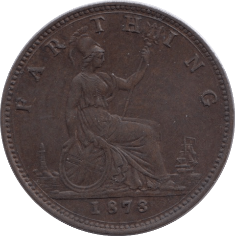 1878 FARTHING ( UNC ) - Farthing - Cambridgeshire Coins