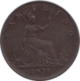 1878 FARTHING ( UNC ) - Farthing - Cambridgeshire Coins