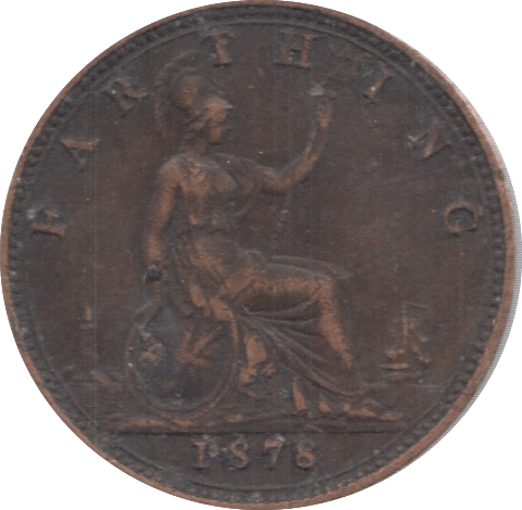 1878 FARTHING ( VF ) 18 - Farthing - Cambridgeshire Coins
