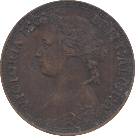 1878 FARTHING ( VF ) 18 - Farthing - Cambridgeshire Coins