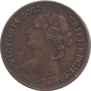 1878 FARTHING ( VF ) - Farthing - Cambridgeshire Coins