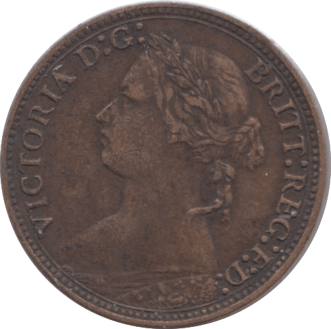 1878 FARTHING ( VF ) - Farthing - Cambridgeshire Coins