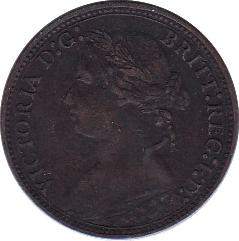 1878 FARTHING (VF) - Farthing - Cambridgeshire Coins