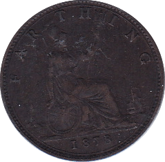 1878 FARTHING (VF) - Farthing - Cambridgeshire Coins