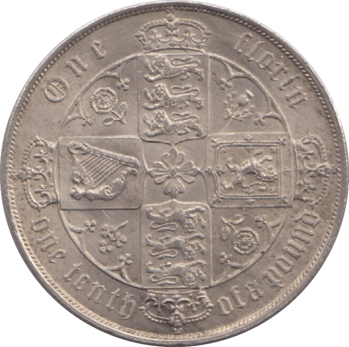 1878 FLORIN ( AUNC ) DIE 79 - FLORIN - Cambridgeshire Coins