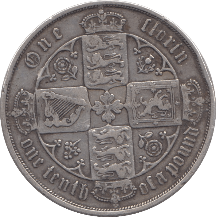 1878 FLORIN ( GF ) - Florin - Cambridgeshire Coins