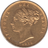 1878 GOLD HALF SOVEREIGN ( AUNC ) - Half Sovereign - Cambridgeshire Coins