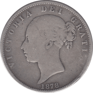 1878 HALFCROWN ( FINE ) - HALFCROWN - Cambridgeshire Coins