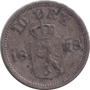 1878 LOORE NORWAY - WORLD COINS - Cambridgeshire Coins