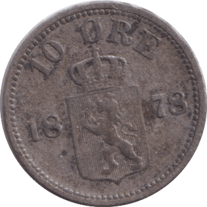 1878 LOORE NORWAY - WORLD COINS - Cambridgeshire Coins