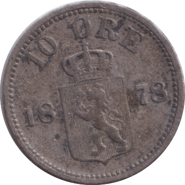 1878 LOORE NORWAY - WORLD COINS - Cambridgeshire Coins