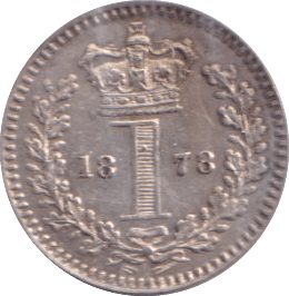1878 MAUNDY ONE PENNY ( UNC ) - MAUNDY ONE PENNY - Cambridgeshire Coins