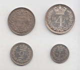 1878 MAUNDY SET VICTORIA - Maundy Set - Cambridgeshire Coins