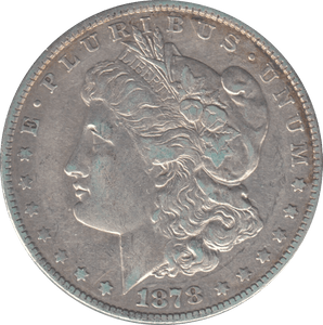 1878 MORGAN DOLLAR USA - SILVER WORLD COINS - Cambridgeshire Coins