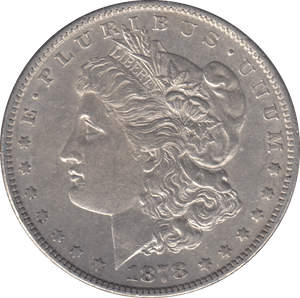 1878 MORGAN DOLLAR USA - SILVER WORLD COINS - Cambridgeshire Coins