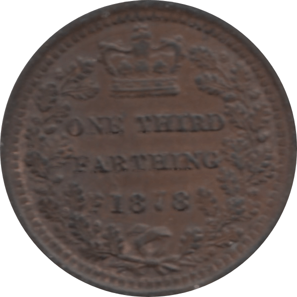 1878 ONE THIRD FARTHING ( AUNC ) - One Third Farthing - Cambridgeshire Coins