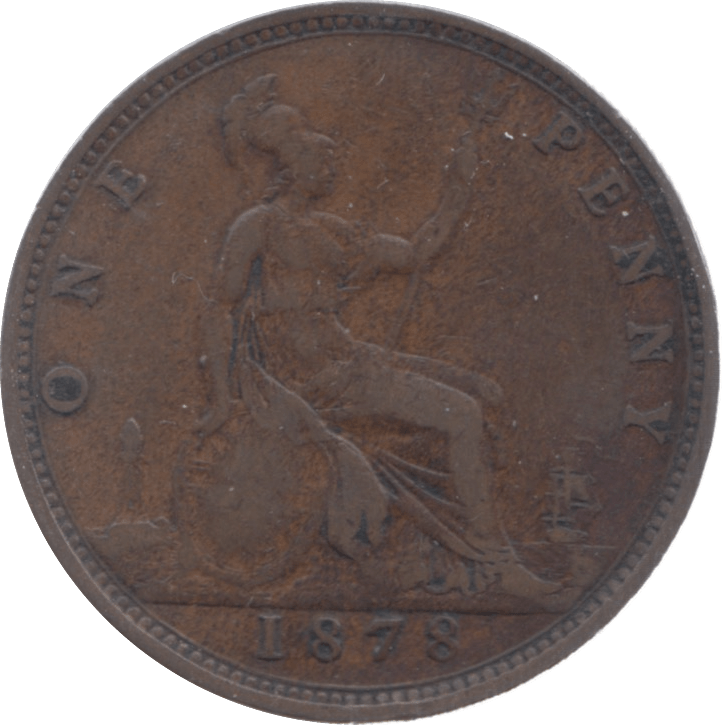 1878 PENNY ( GF ) 7 - Penny - Cambridgeshire Coins