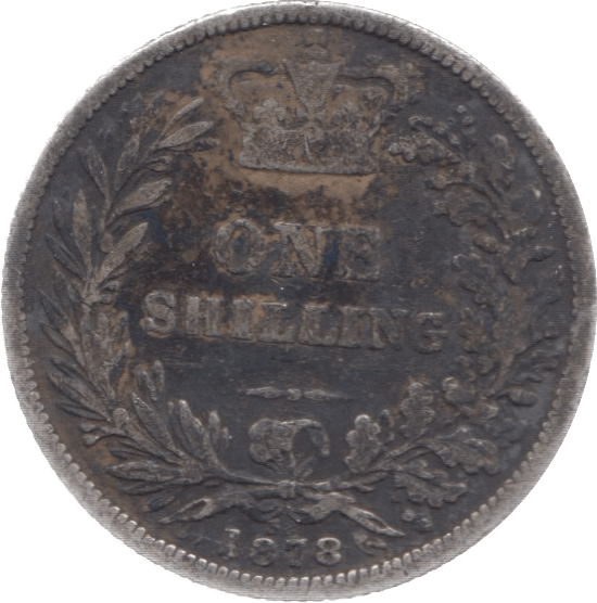 1878 SHILLING 3 ( NF ) - Shilling - Cambridgeshire Coins