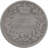 1878 SHILLING DIE 50 ( FAIR ) - Shilling - Cambridgeshire Coins