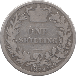 1878 SHILLING ( FAIR ) DIE 28 - Shilling - Cambridgeshire Coins