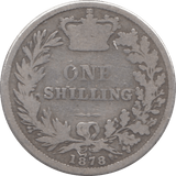 1878 SHILLING ( FAIR ) DIE 28 - Shilling - Cambridgeshire Coins