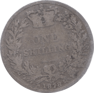 1878 SHILLING ( FAIR ) DIE 50 - Shilling - Cambridgeshire Coins