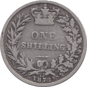 1878 SHILLING ( FINE ) DIE 16 - Shilling - Cambridgeshire Coins