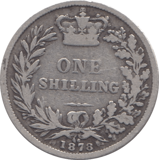 1878 SHILLING ( FINE ) DIE 16 - Shilling - Cambridgeshire Coins