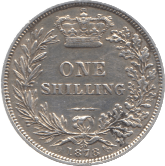 1878 SHILLING ( GVF ) DIE 59 - Shilling - Cambridgeshire Coins