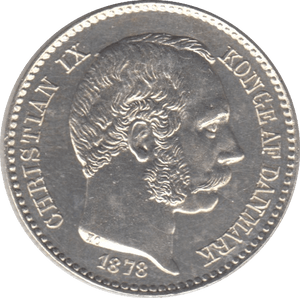 1878 SILVER 10 CENTS DANISH WEST INDIES - SILVER WORLD COINS - Cambridgeshire Coins