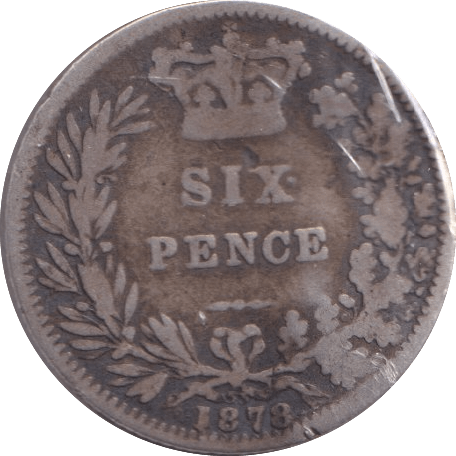 1878 SIXPENCE ( NF ) - Sixpence - Cambridgeshire Coins