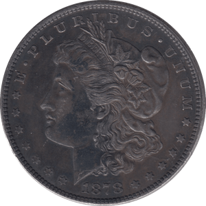 1878 USA MORGAN SILVER DOLLAR - SILVER WORLD COINS - Cambridgeshire Coins