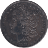 1878 USA MORGAN SILVER DOLLAR - SILVER WORLD COINS - Cambridgeshire Coins