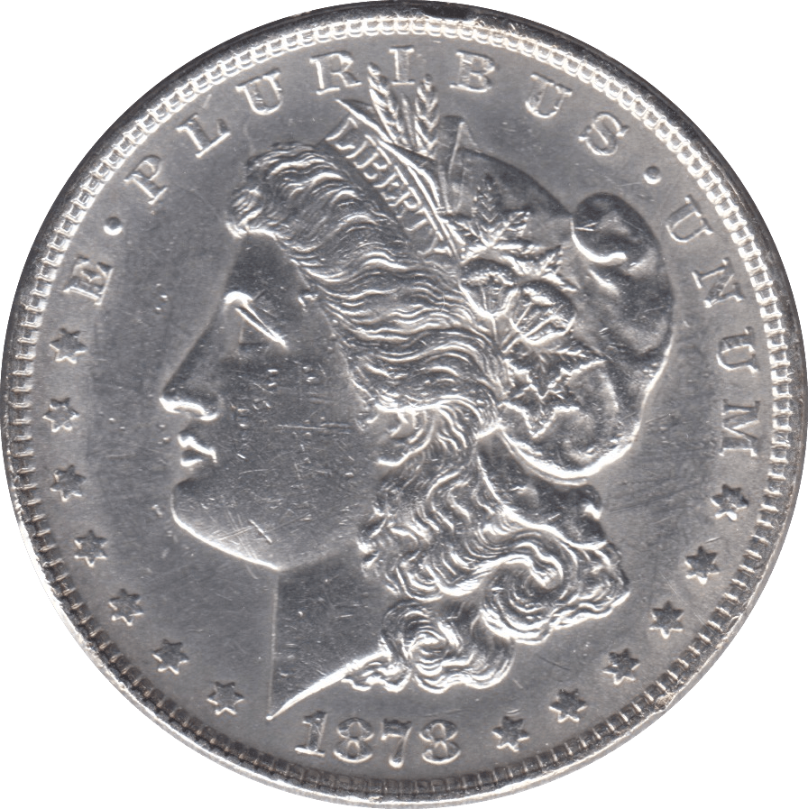 1878 USA SILVER MORGAN DOLLAR PHILADELPHIA MINT - SILVER WORLD COINS - Cambridgeshire Coins