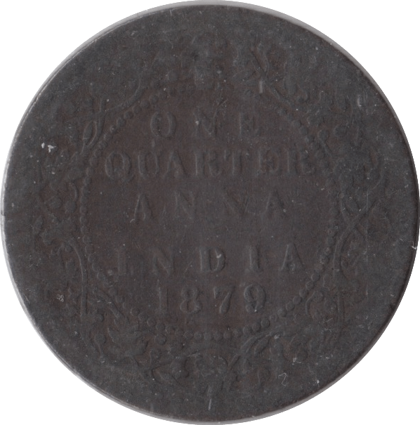 1879 1/4 ANNA INDIA - WORLD COINS - Cambridgeshire Coins