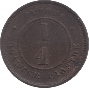 1879 CYPRUS 1/4 PIASTRE - WORLD COINS - Cambridgeshire Coins
