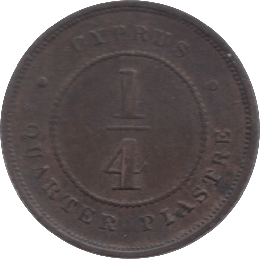 1879 CYPRUS 1/4 PIASTRE - WORLD COINS - Cambridgeshire Coins