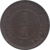 1879 CYPRUS 1/4 PIASTRE - WORLD COINS - Cambridgeshire Coins