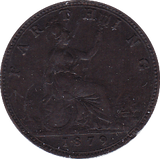1879 FARTHING ( AEF ) - Farthing - Cambridgeshire Coins