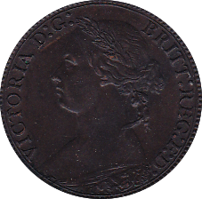 1879 FARTHING ( AUNC ) B - Farthing - Cambridgeshire Coins