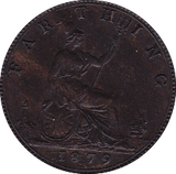1879 FARTHING ( AUNC ) B - Farthing - Cambridgeshire Coins