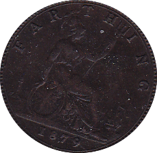 1879 FARTHING ( AUNC ) - Farthing - Cambridgeshire Coins