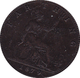 1879 FARTHING ( AUNC ) - Farthing - Cambridgeshire Coins